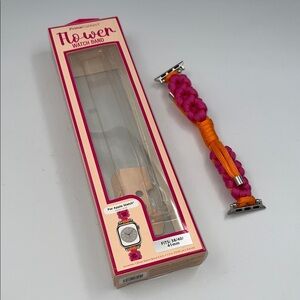 NEW Pink and Orange Flower Watch Band